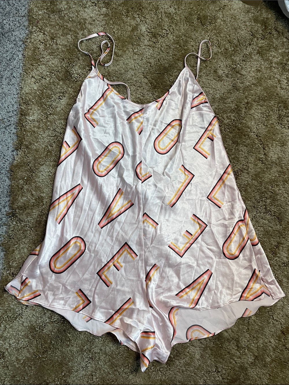 Victoria’s Secret Satin Romper Lingerie Size Large